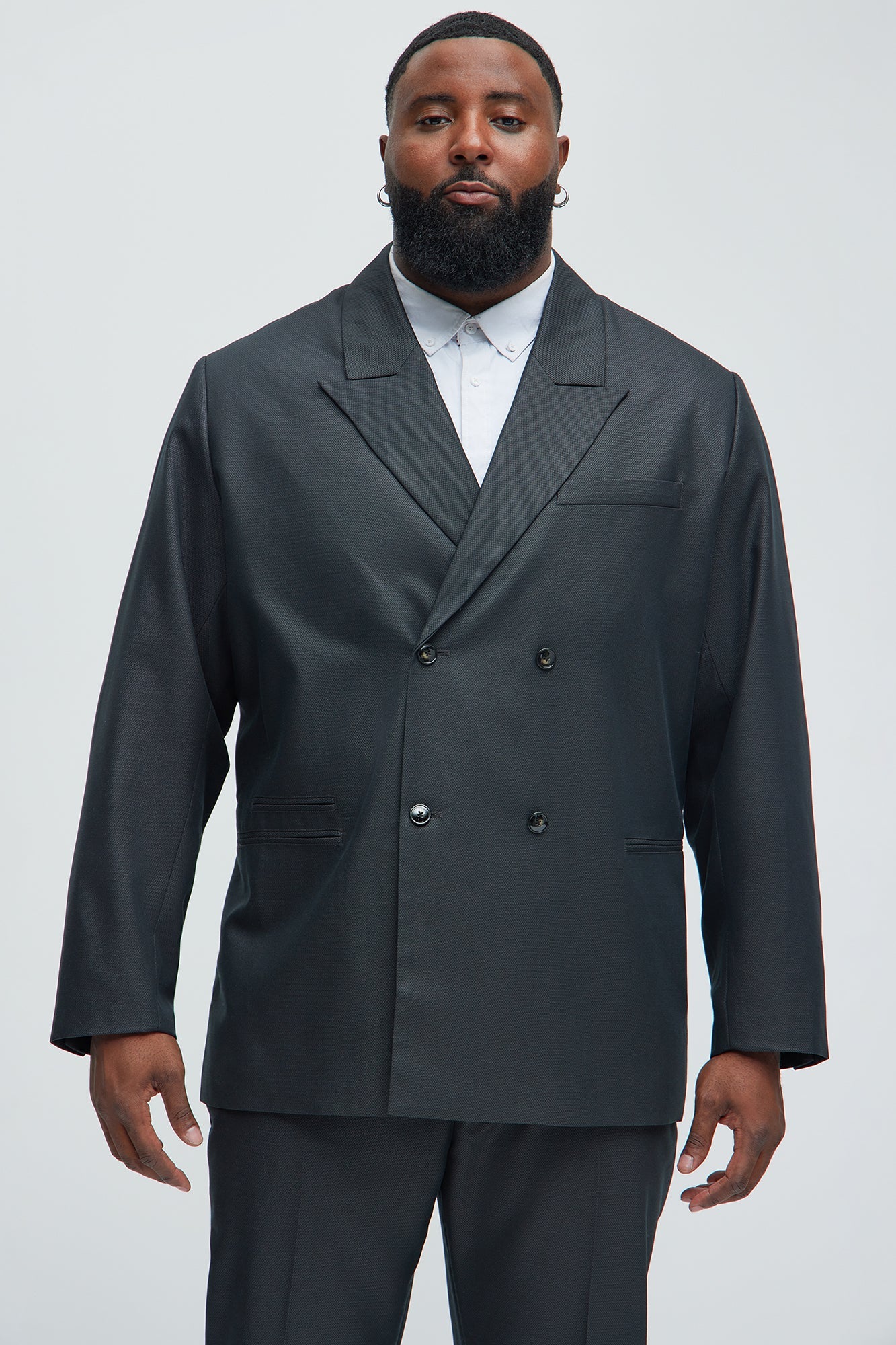 DriDa Hulbert Blazer met Dubbele Rij Knopen – Zwart