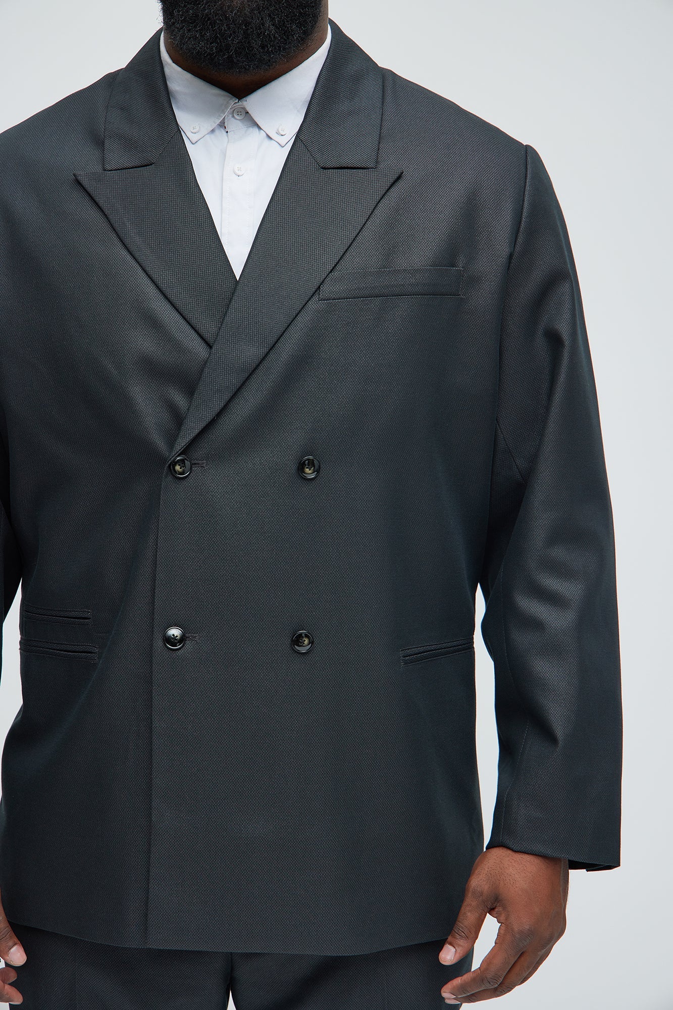 DriDa Hulbert Blazer met Dubbele Rij Knopen – Zwart