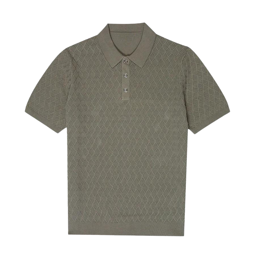 DriDa slim fit patterned polo