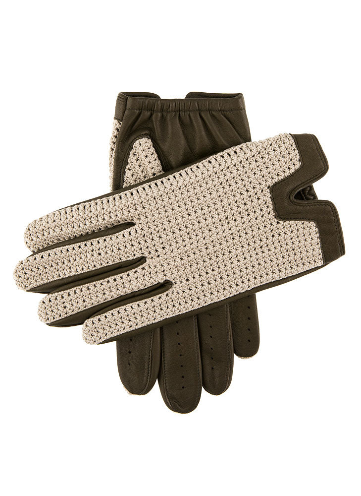 DriDa Heritage Herenhandschoenen van Leer met Gehaakte Achterkant