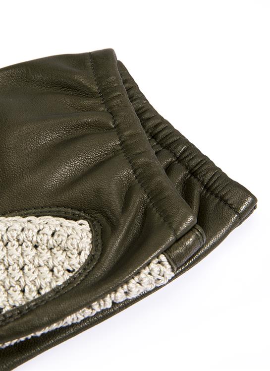 DriDa Heritage Herenhandschoenen van Leer met Gehaakte Achterkant