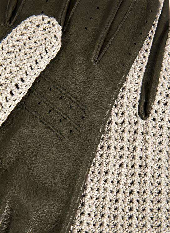 DriDa Heritage Herenhandschoenen van Leer met Gehaakte Achterkant