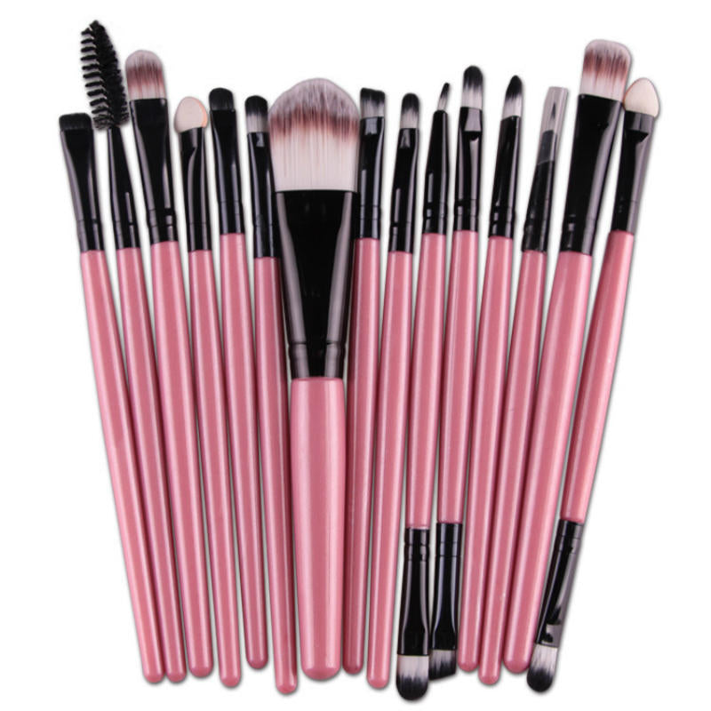 15 Sets Champagne Make-up Kwasten