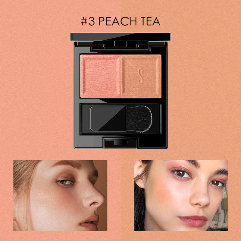 Tweekleurige blush-matte afwerking DriDa