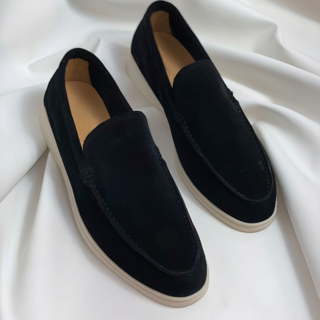 Beige Suède Loafers