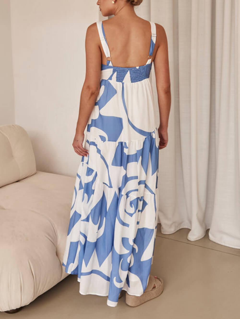 Patterns Maxi Jurk