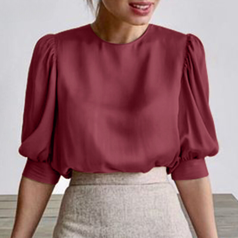 Gisele | Elegante satijnen blouse