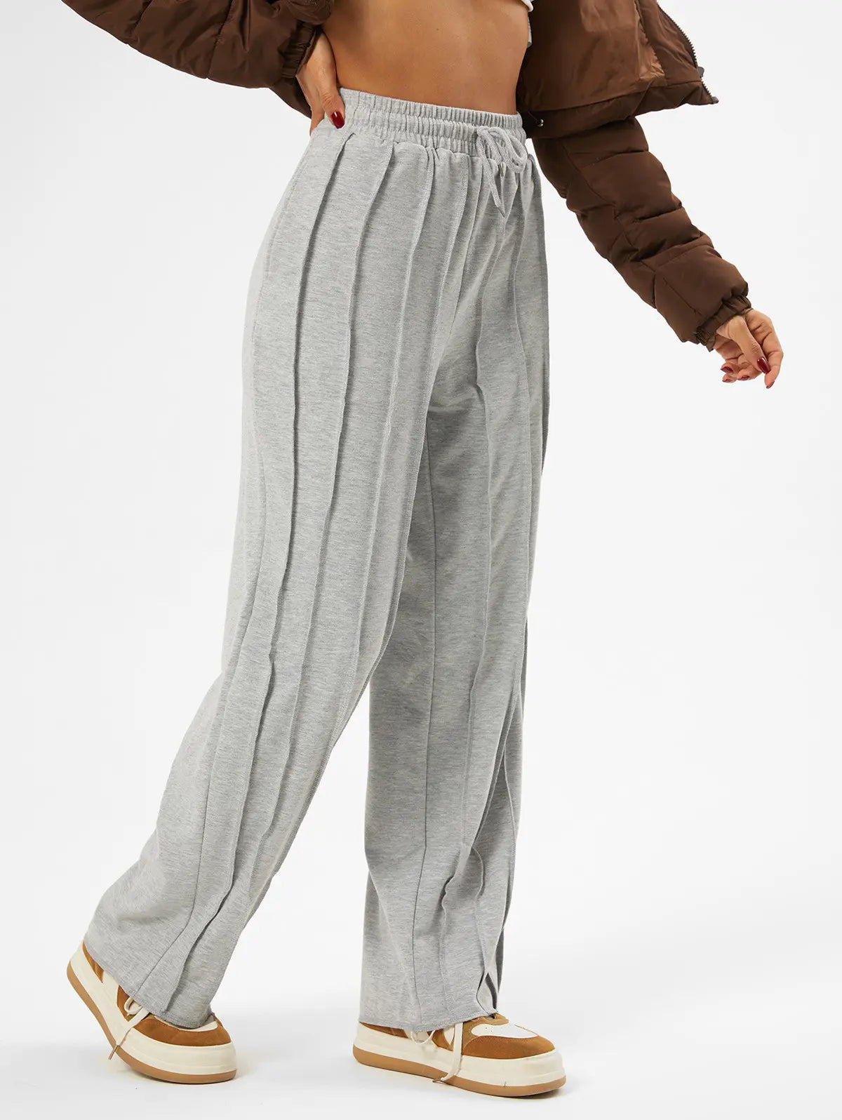 LuxeStitch Striped Trousers