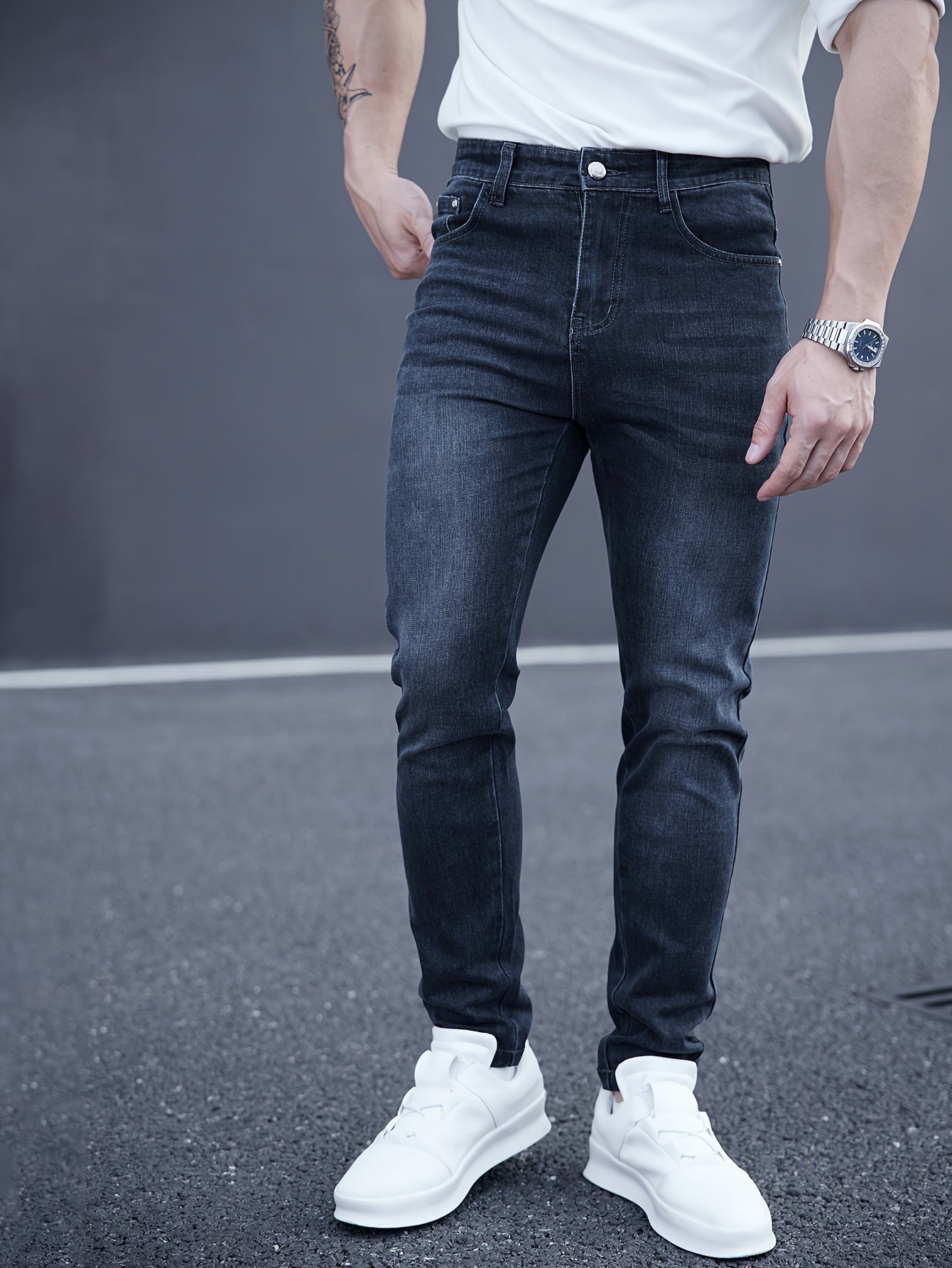 Blauwe Skinny Jeans