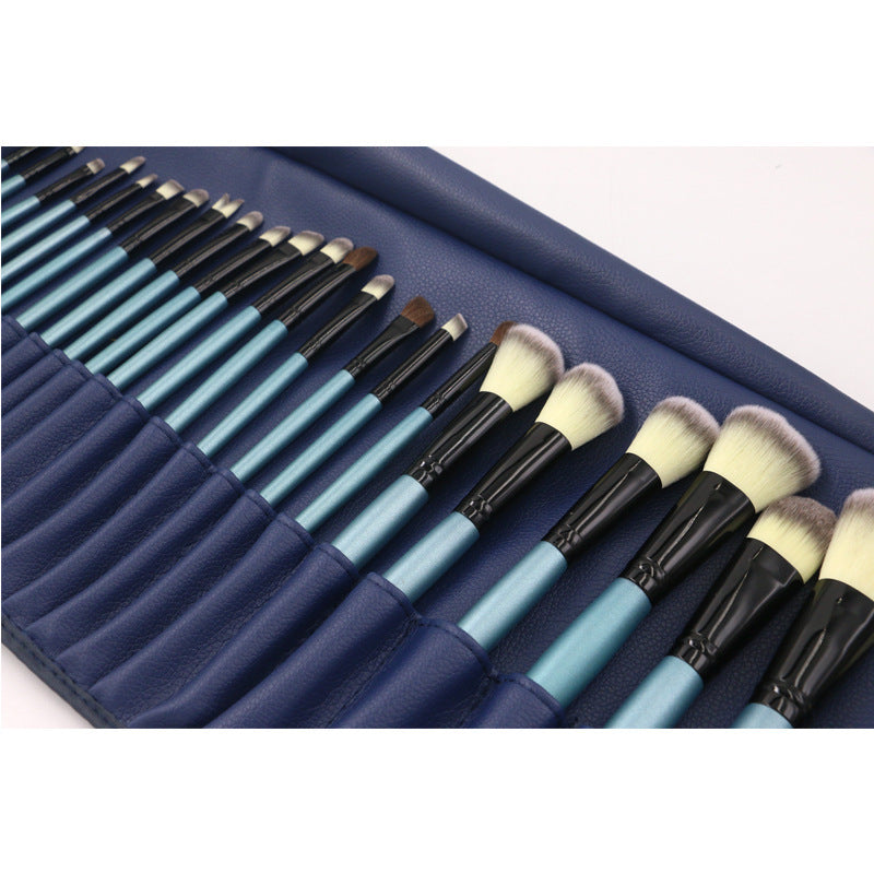 32 blauwe make-up kwasten