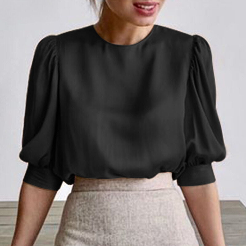 Gisele | Elegante satijnen blouse