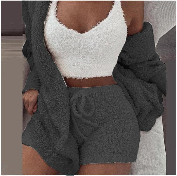 Fluffy Matchende Pyjama Set