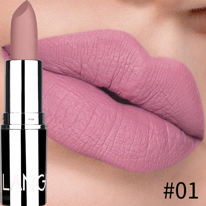 Zilver matte lippenstift