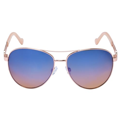 Jessica Simpson Women's J5596 Classic Metal Aviator Pilot Sunglasses with UV400 Protection - Glamorous Sunglasses for Women, 60mm