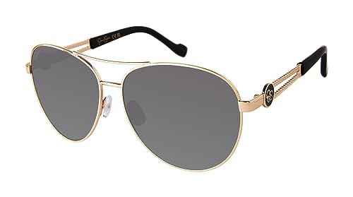 Jessica Simpson Women's J5596 Classic Metal Aviator Pilot Sunglasses with UV400 Protection - Glamorous Sunglasses for Women, 60mm