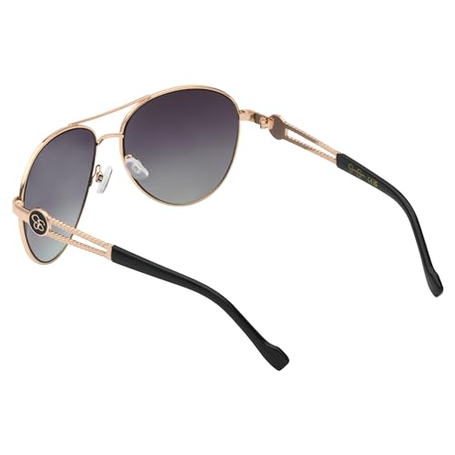 Jessica Simpson Women's J5596 Classic Metal Aviator Pilot Sunglasses with UV400 Protection - Glamorous Sunglasses for Women, 60mm