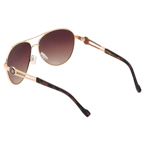 Jessica Simpson Women's J5596 Classic Metal Aviator Pilot Sunglasses with UV400 Protection - Glamorous Sunglasses for Women, 60mm