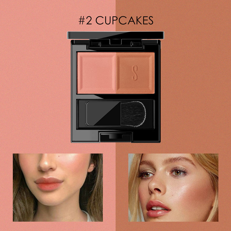 Tweekleurige blush-matte afwerking DriDa