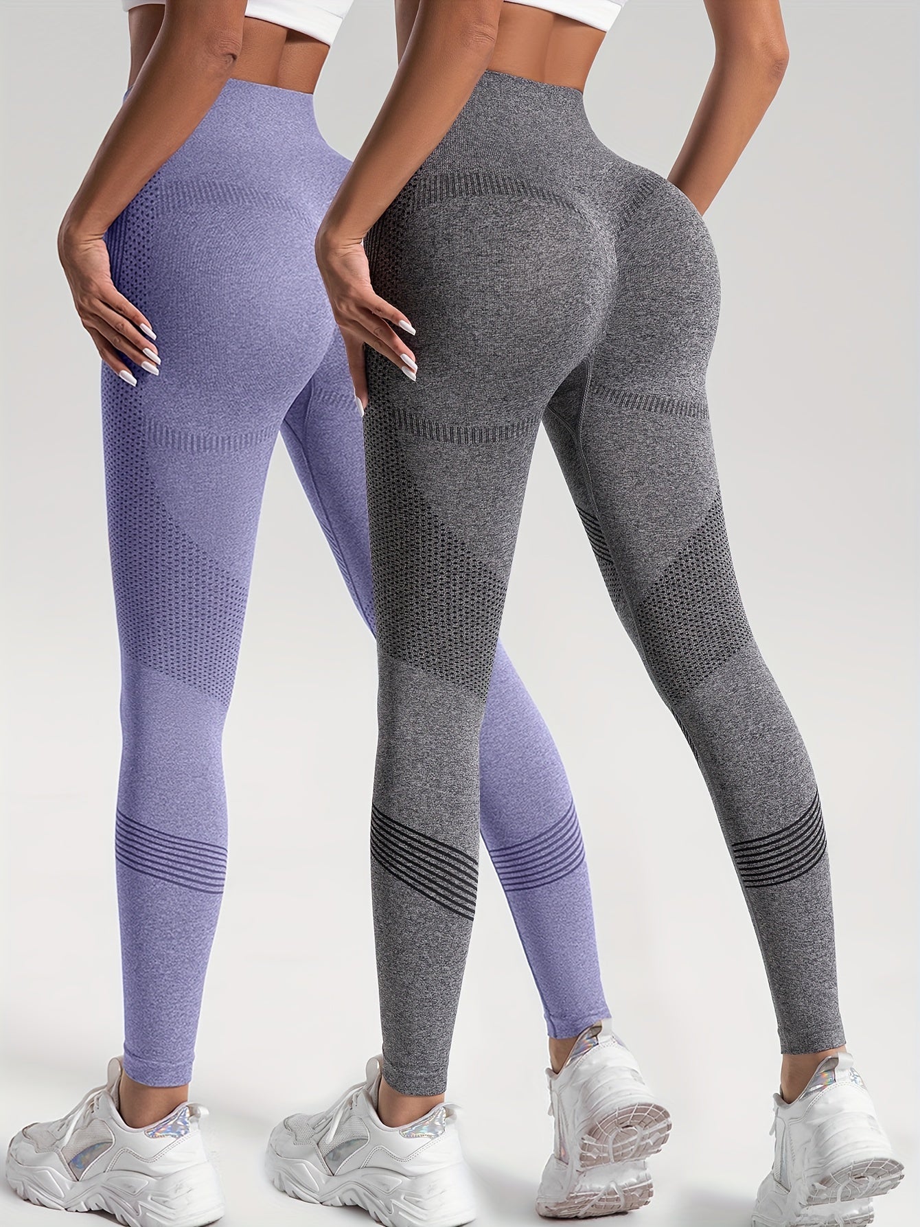 Grijze High-Stretch Yoga Leggings - DriDa