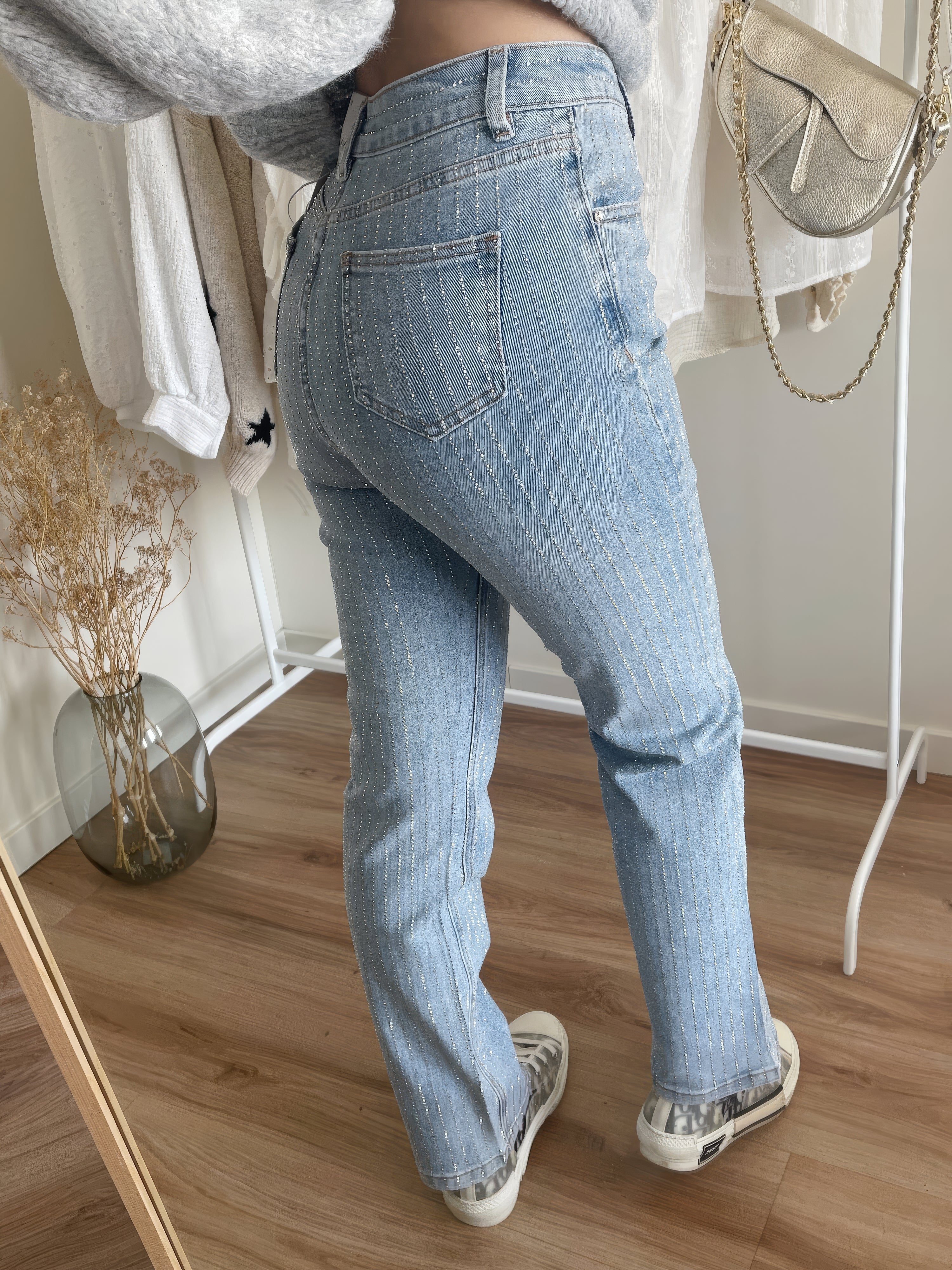 Macey Denim Glitter Jeans