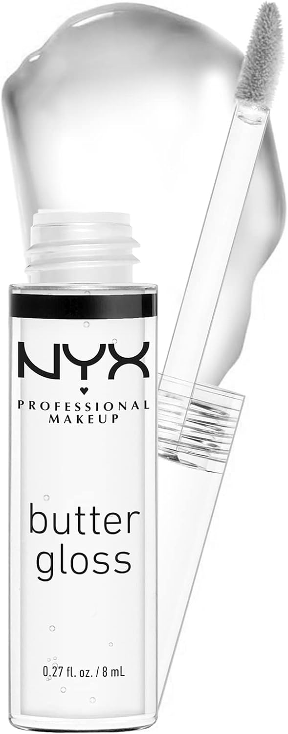 NYX professional makeup Butter Gloss, Non-Sticky Lip Gloss - Sugar Glass