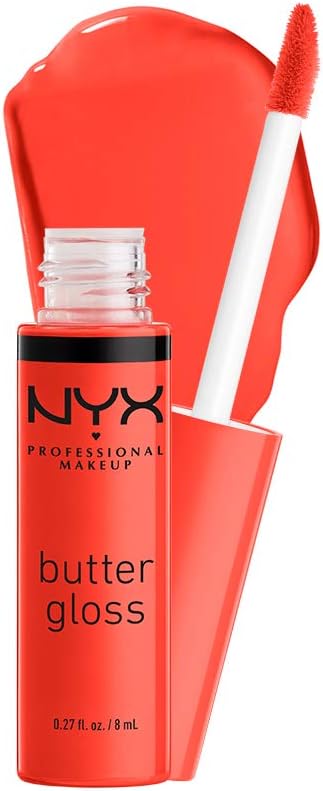 NYX professional makeup Butter Gloss, Non-Sticky Lip Gloss - Sugar Glass