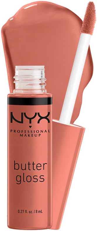 NYX professional makeup Butter Gloss, Non-Sticky Lip Gloss - Sugar Glass