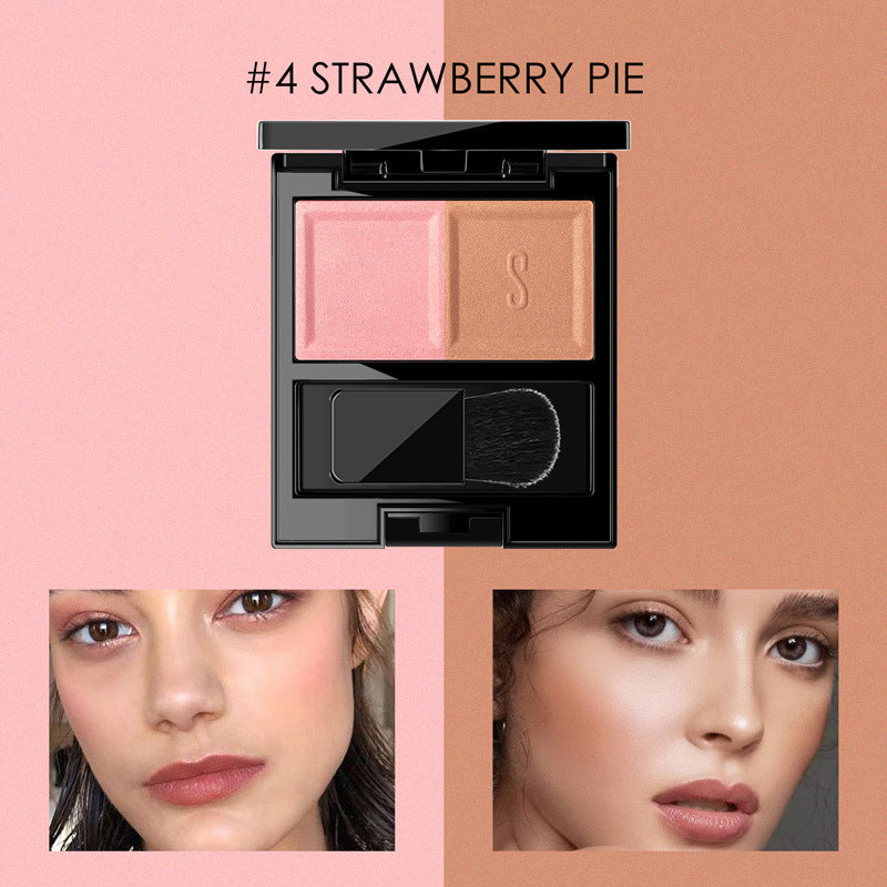 Tweekleurige blush-matte afwerking DriDa