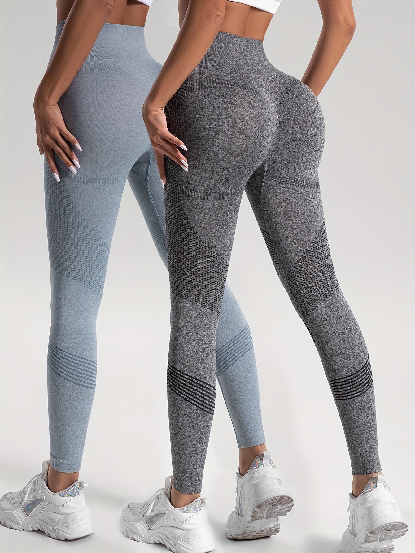 Grijze High-Stretch Yoga Leggings - DriDa