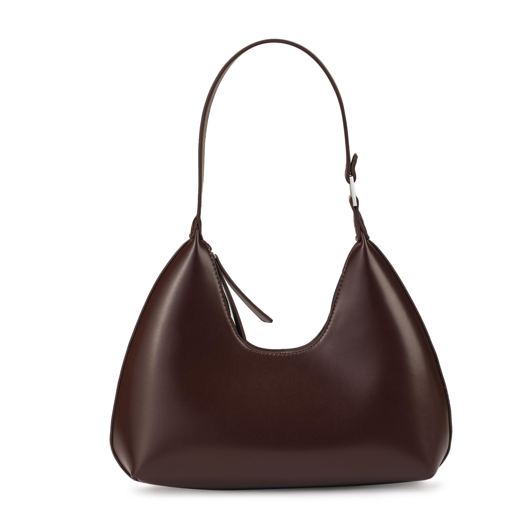 Hobo Shoulder Bag for Women Trendy Lightweight Soft Foldable Leather Hobo Tote Handbag with Coin Purse for Women