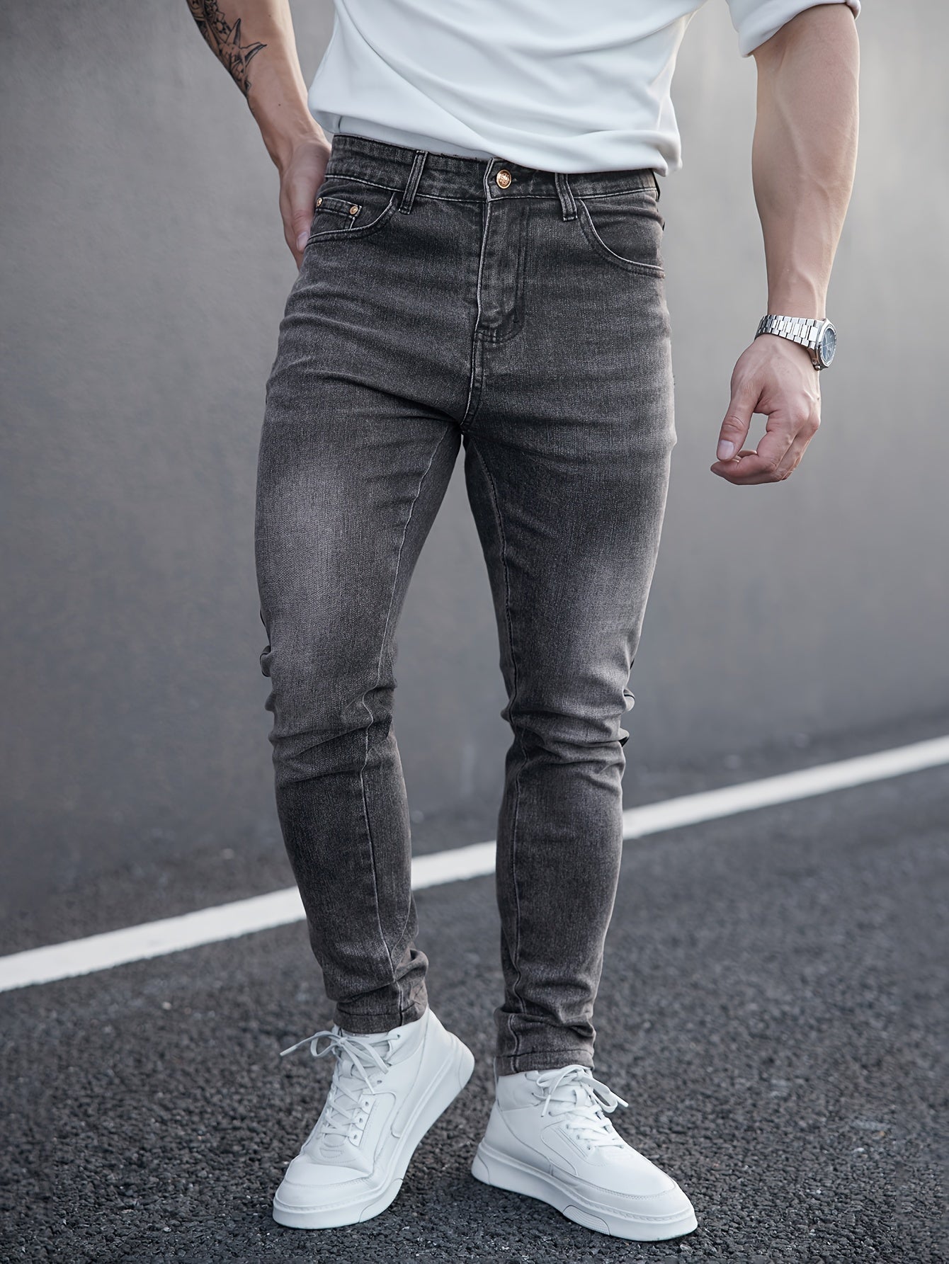 Blauwe Skinny Jeans