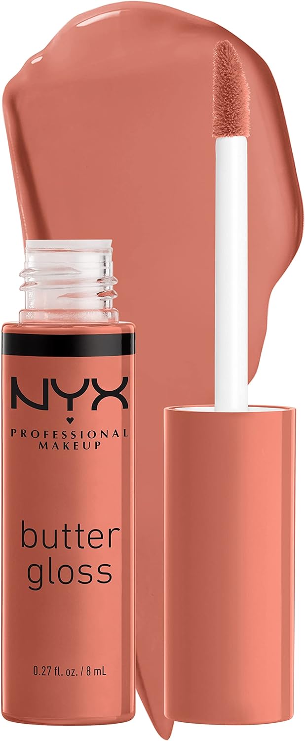 NYX professional makeup Butter Gloss, Non-Sticky Lip Gloss - Sugar Glass