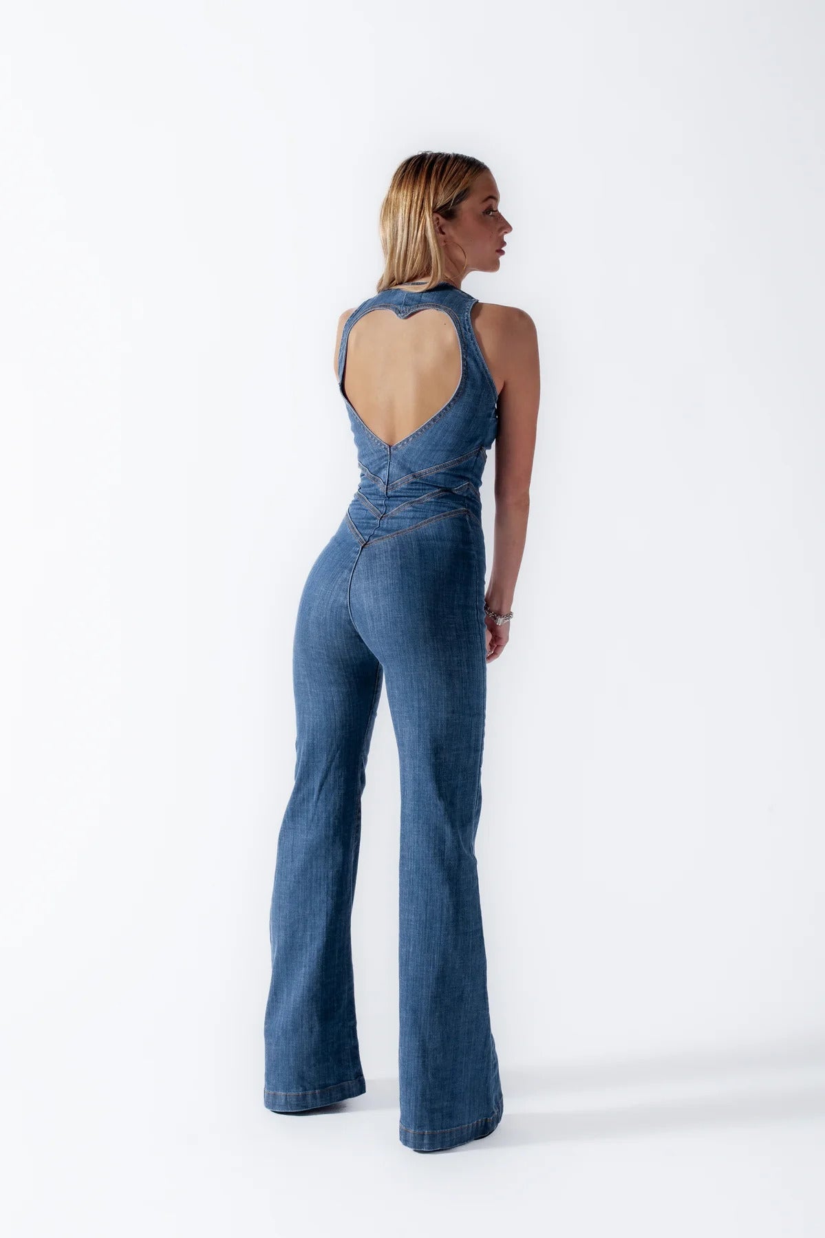 Lily Spijkerstof Jumpsuit