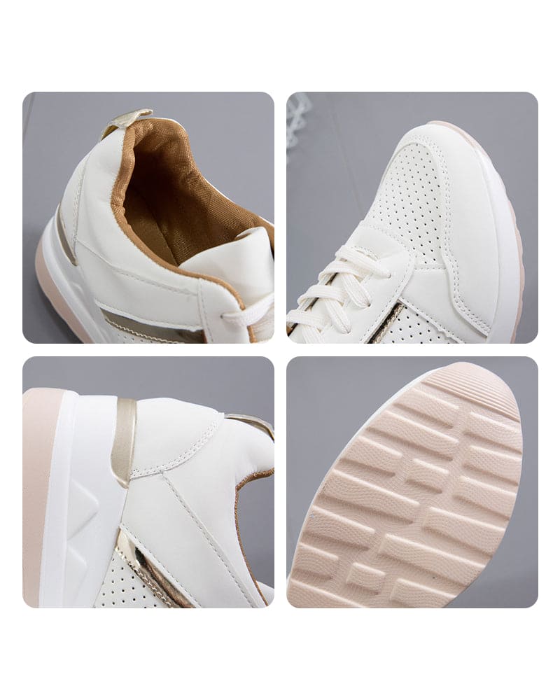 Isa Sneakers met een mesh en sleehak