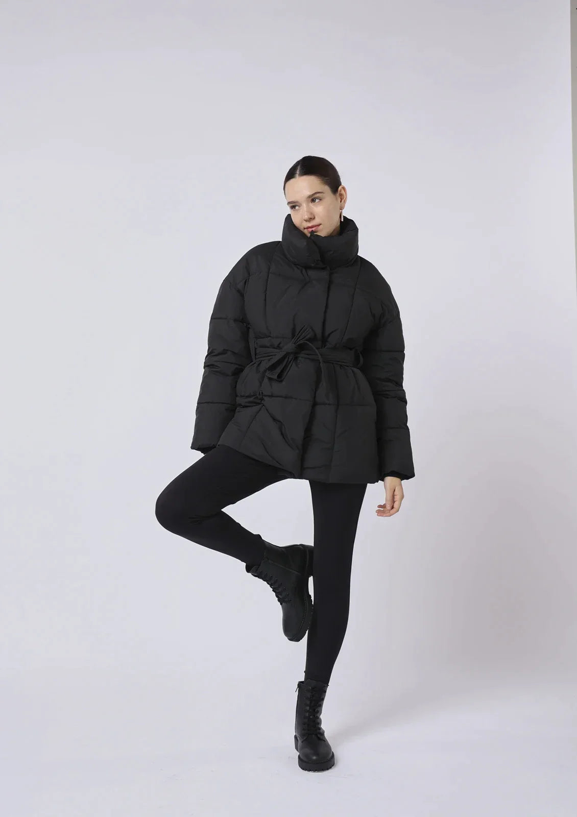 BellaVile Mid Lange Puffer Jas