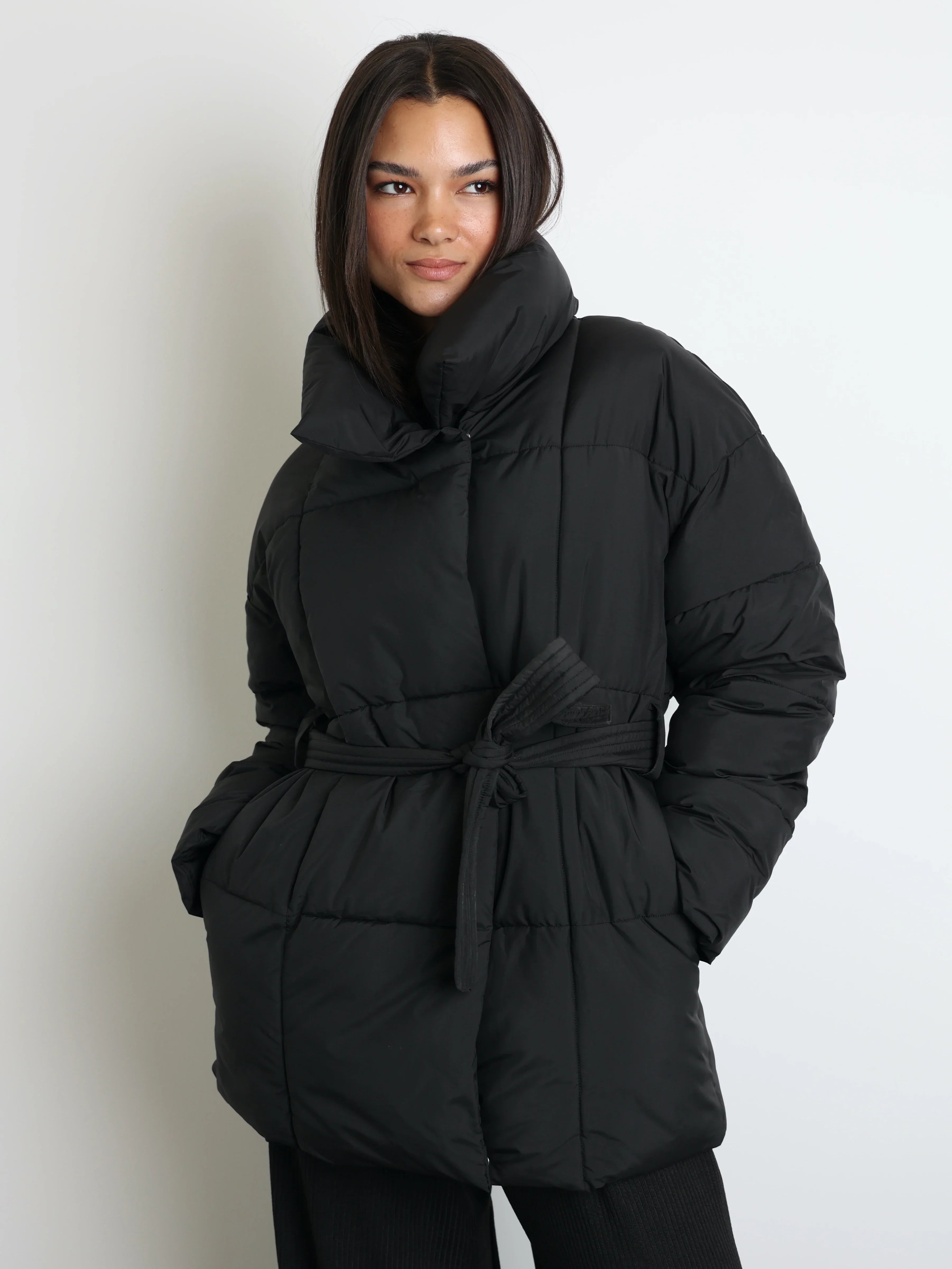 BellaVile Mid Lange Puffer Jas