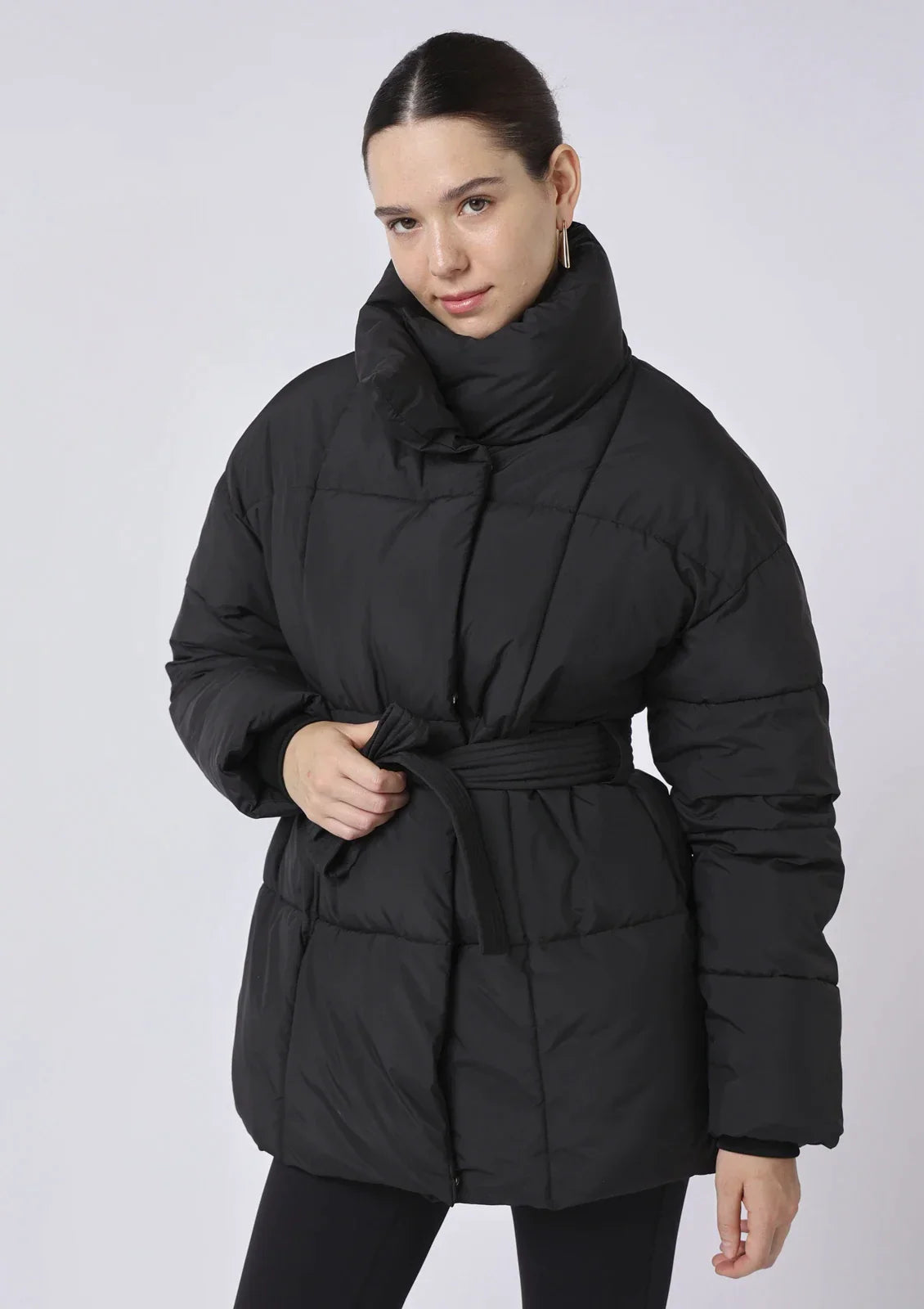 BellaVile Mid Lange Puffer Jas