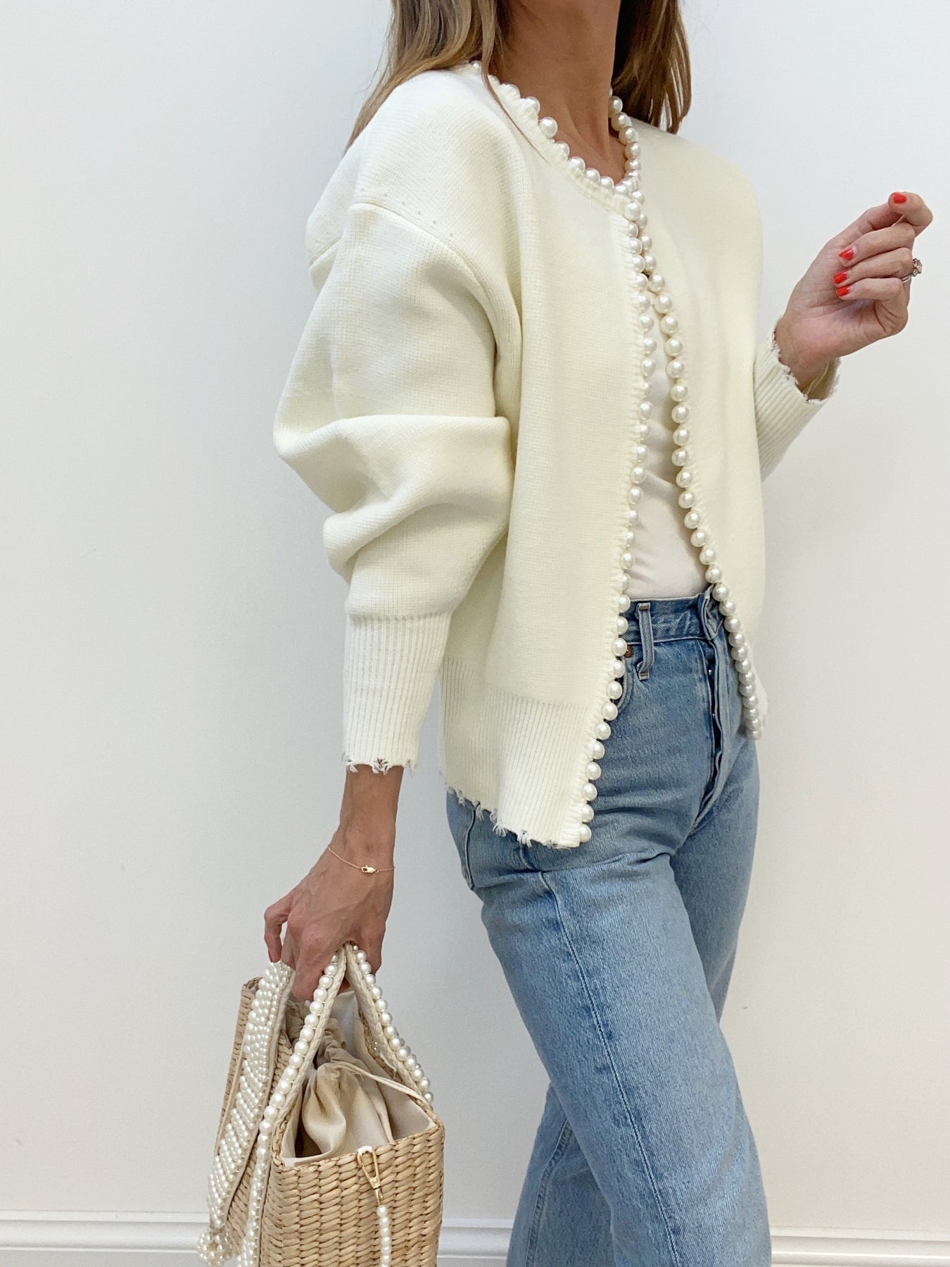 Pearly Cardigan met Parels