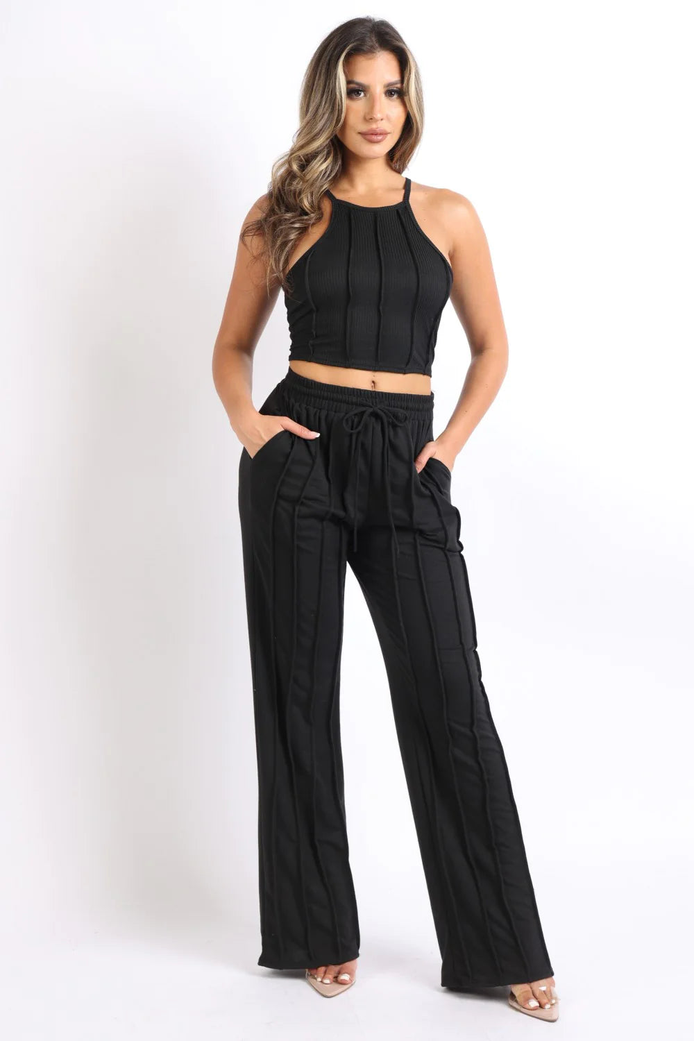 LuxeStitch Striped Trousers