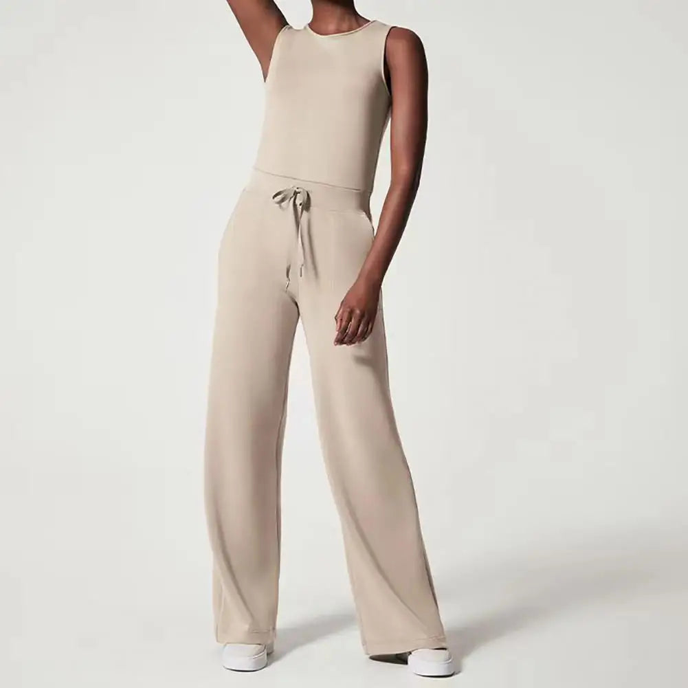 DriDa Mouwloze jumpsuit met ronde hals