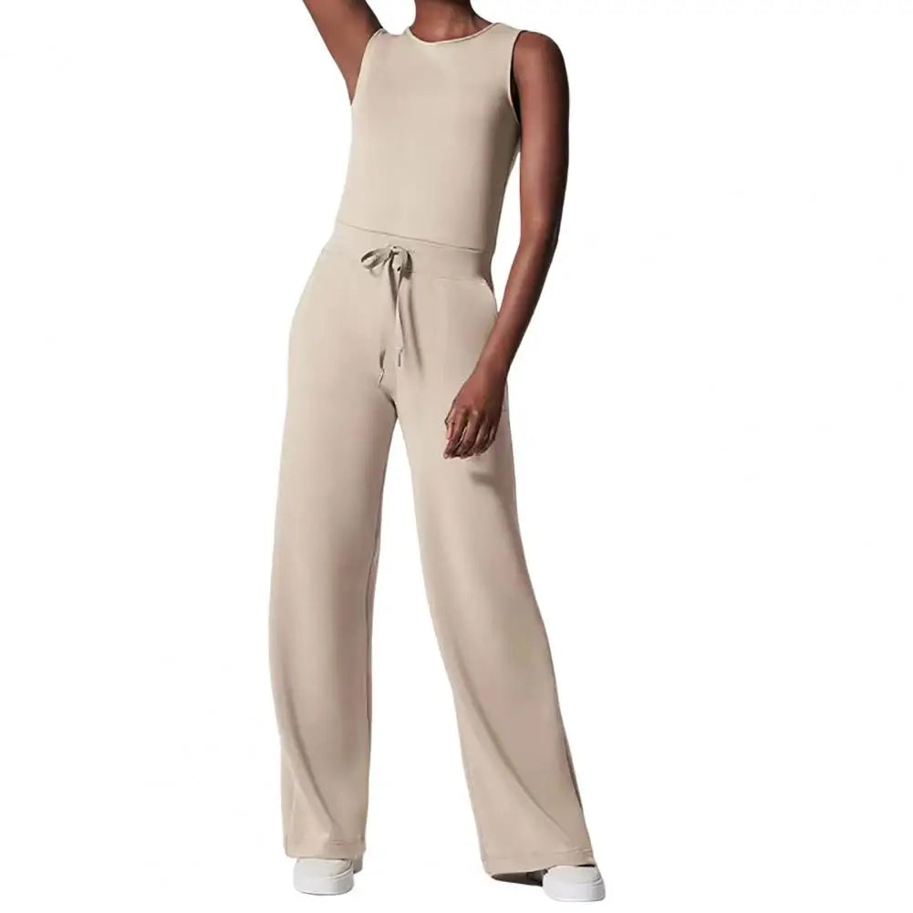 DriDa Mouwloze jumpsuit met ronde hals