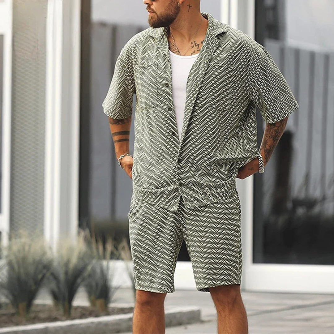 Dimitri | Stijlvolle Zomerset Met Luxe Shorts En Shirt