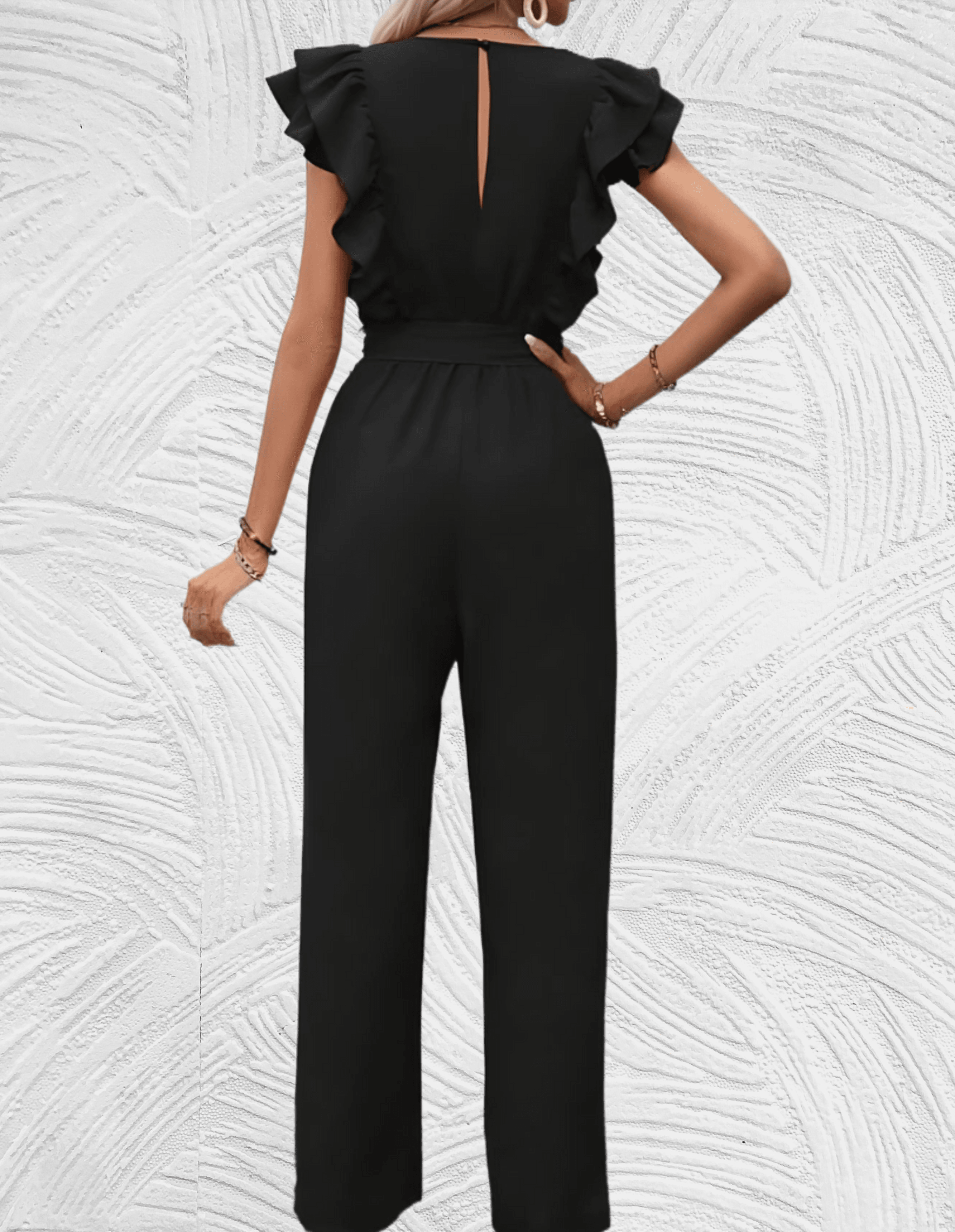 Esme Mooi passende jumpsuit met lage v hals