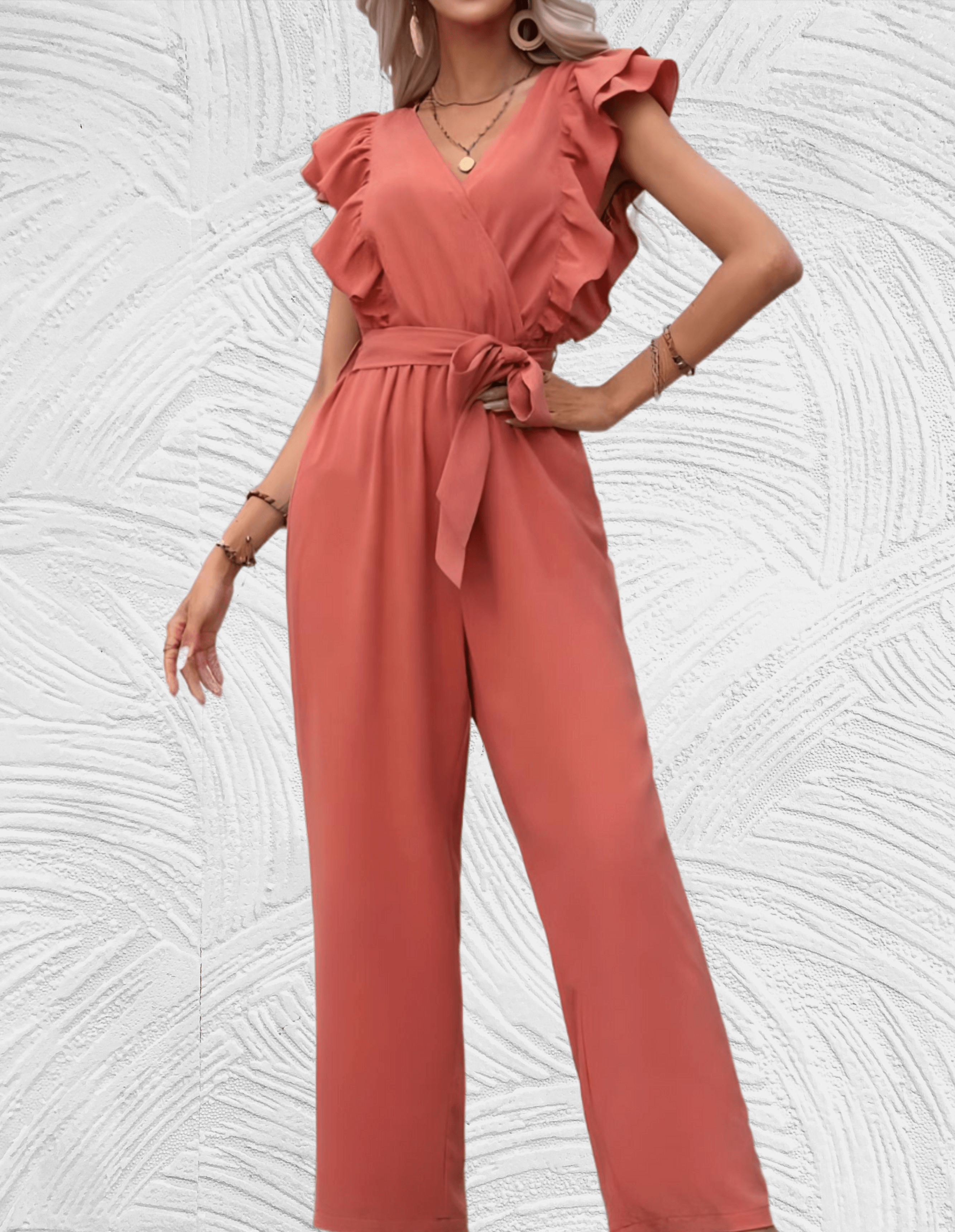 Esme Mooi passende jumpsuit met lage v hals