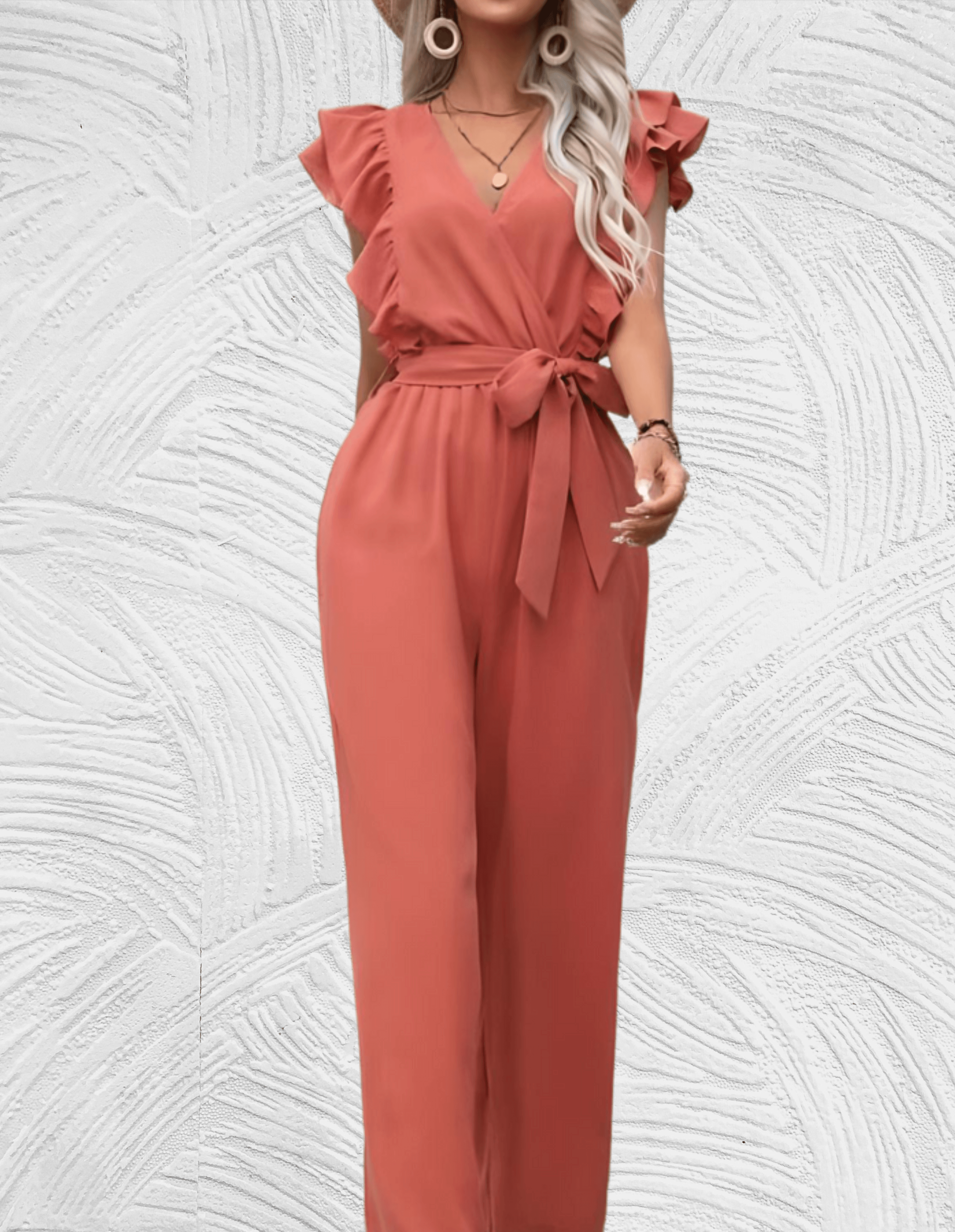 Esme Mooi passende jumpsuit met lage v hals