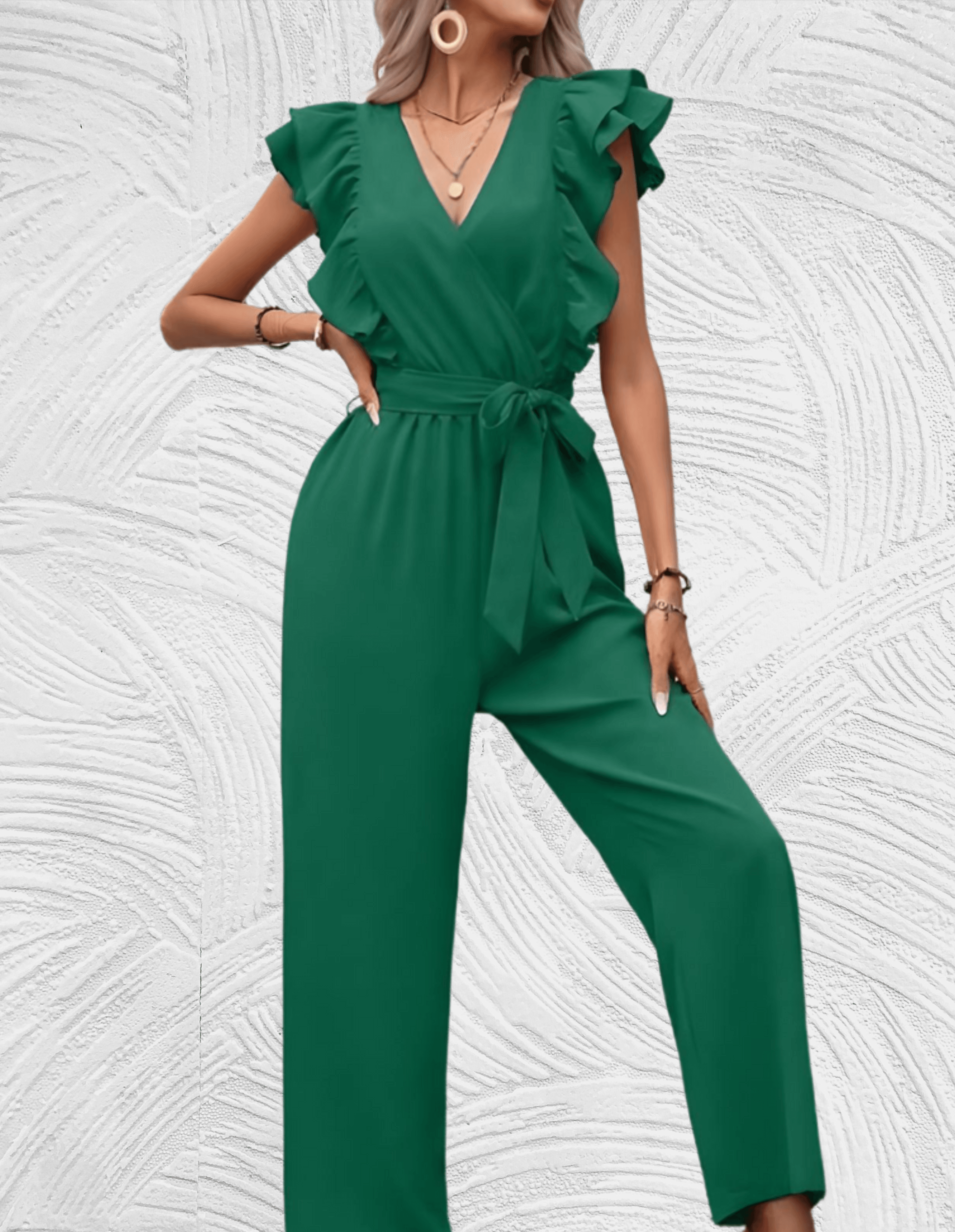 Esme Mooi passende jumpsuit met lage v hals