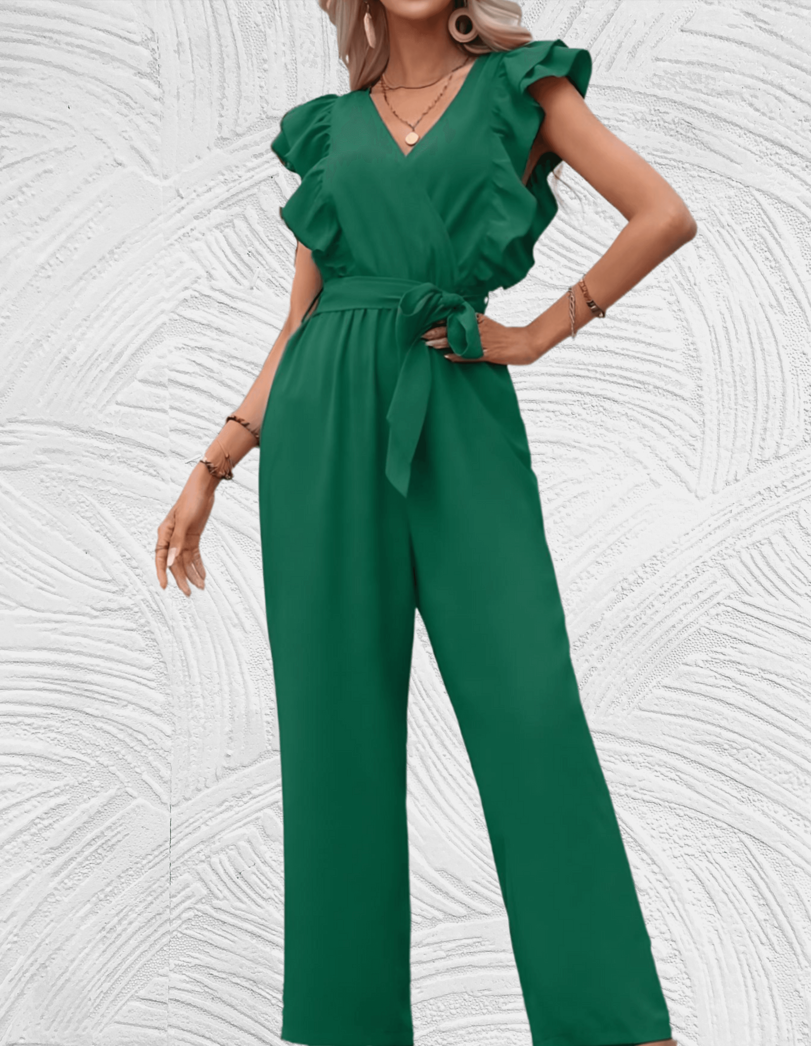 Esme Mooi passende jumpsuit met lage v hals