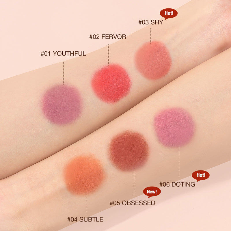 3-in-1 waterproof lichtgewicht blush stick voor ogen, wangen en lippen