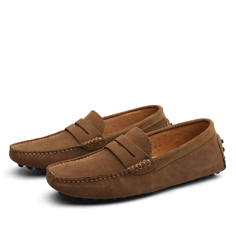 Bruine Suède Loafers