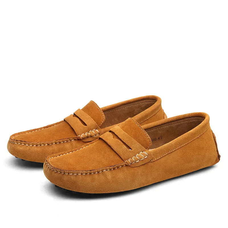 Bruine Suède Loafers